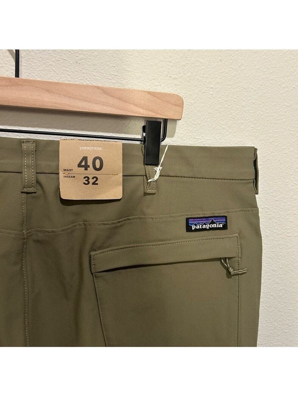 Patagonia Transit Traveler Pants Men’s 40×32 – Sage Khaki – Travel Stretch – NWT - Picture 3 of 5